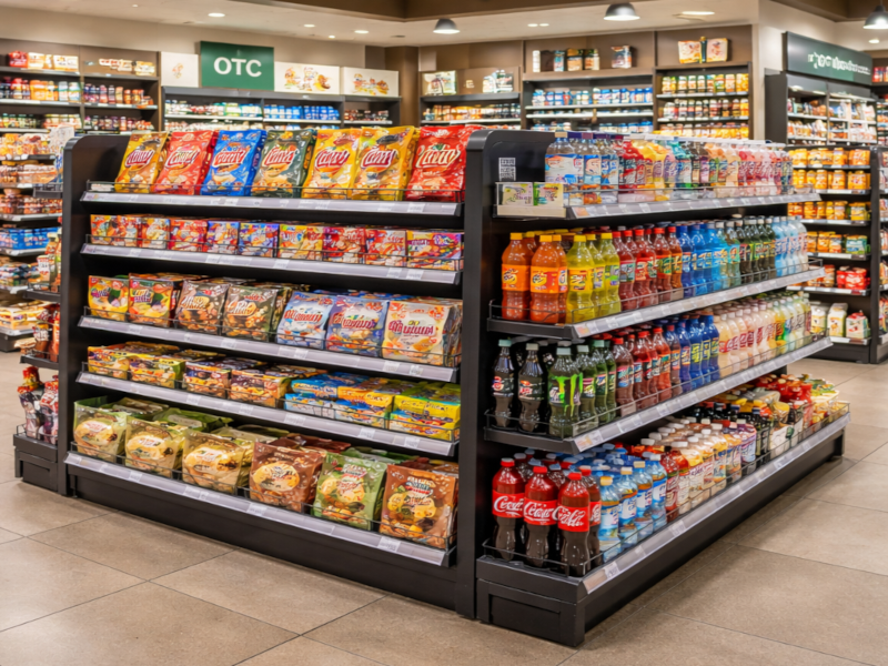 Supermarkets and Grocery Store Gondola Shelving