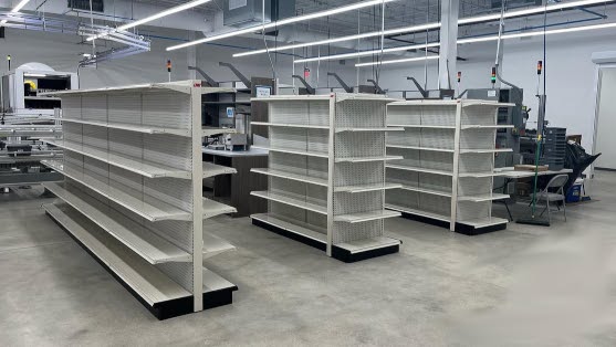 Gondola shelving manufacturer retail solutions
