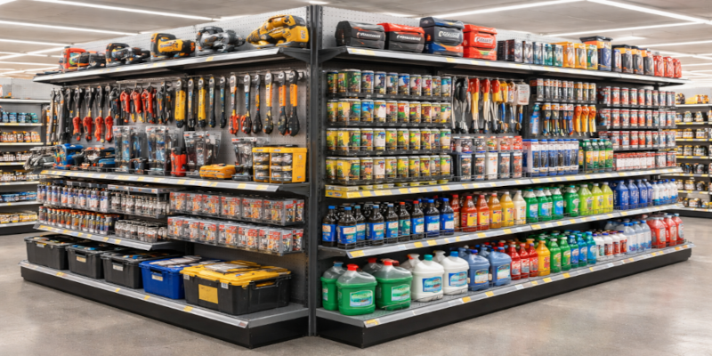 Supermarkets and Grocery Store Gondola Shelving